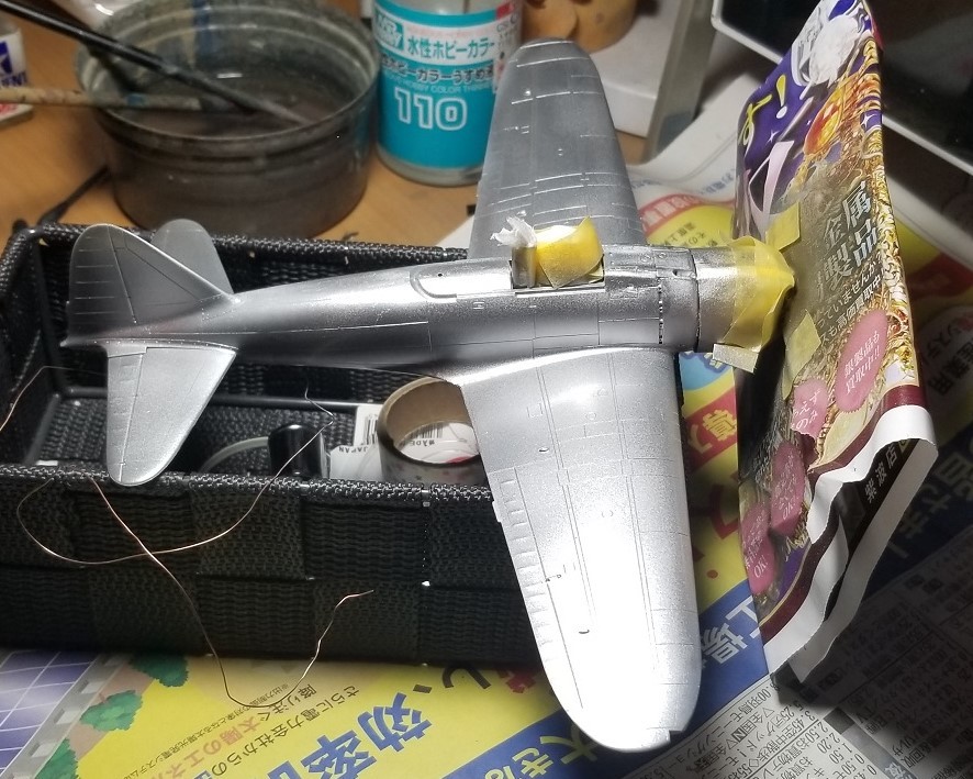 １６０４）ずっしり重いダイカスト製　ゼロ戦？　２機まとめて　難あり プロトタイプ“ゼロ” 十二試艦上戦闘機（中編) : 回れプロペラ