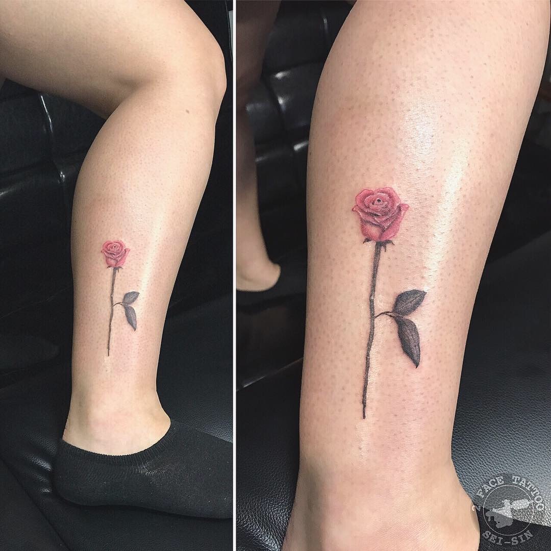 薔薇 ワンポイントタトゥー 2face Tattoo Studio Japan 千葉県木更津市 刺青処 聖針