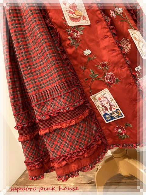 10月新作☆PINK HOUSE オリジナルタータンチェック吊りスカート : 札幌 