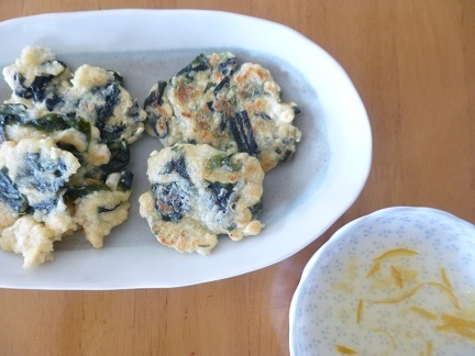 豆腐とワカメのチヂミ_b0198109_19505247.jpg
