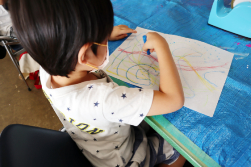 やと子ども美術教室 ~ カボチャから作る立体 ~_e0222340_14090079.jpg