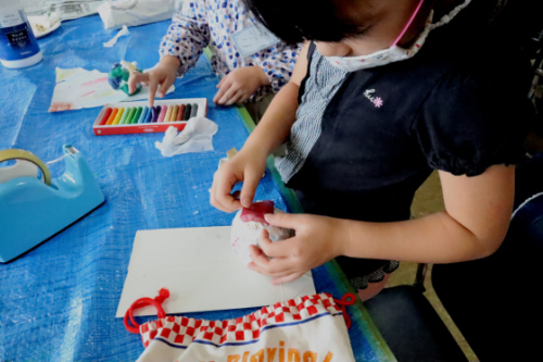やと子ども美術教室 ~ カボチャから作る立体 ~_e0222340_14102628.jpg