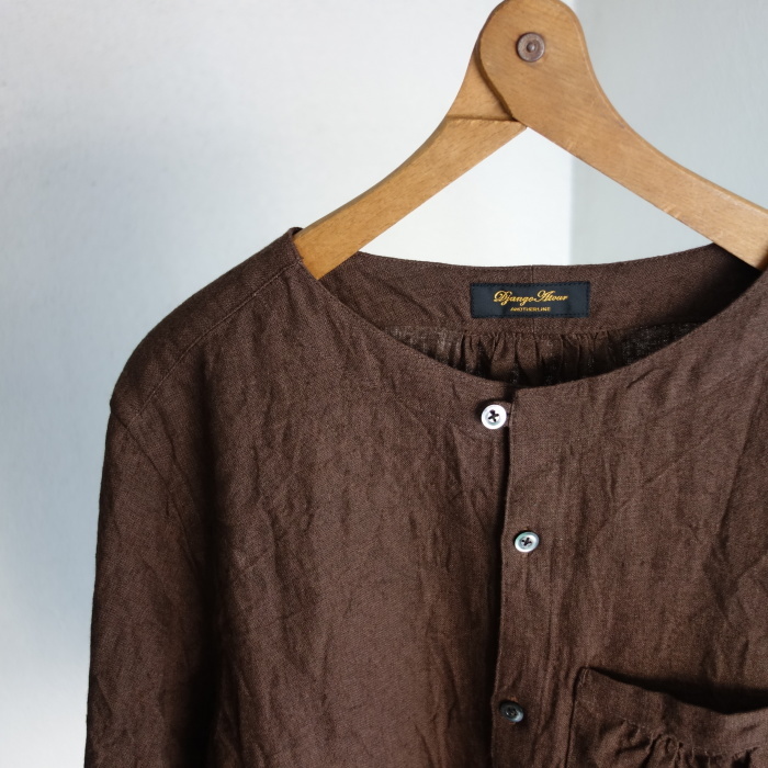 12月の製作 / classic german heavylinen shirt_e0130546_13053807.jpg