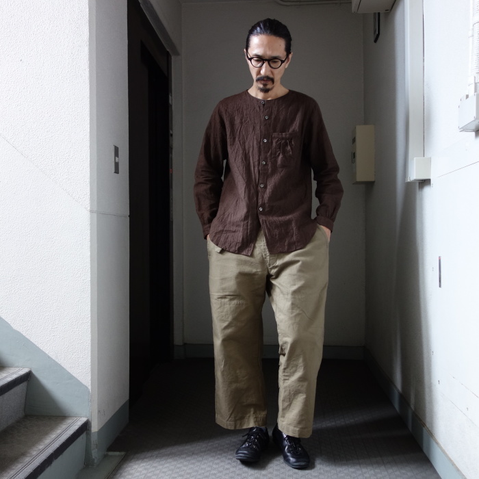 12月の製作 / classic german heavylinen shirt_e0130546_13132779.jpg