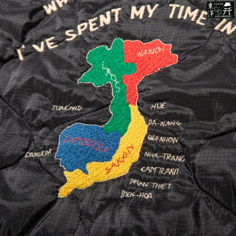 TOYO ENTERPRISE(東洋エンタープライズ) Mid 1960s Style Vietnam Liner Jacket“VIETNAM MAP”_c0204678_10081006.jpg