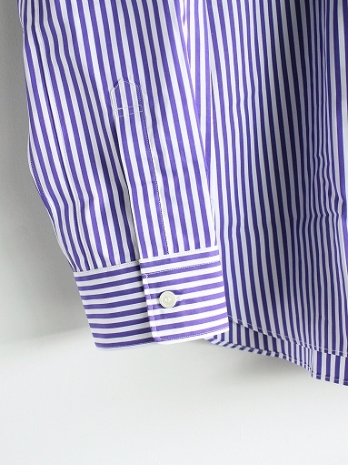 Sans limite　BOX WIDE SPREAD COLLAR SHIRT - Purple Stripe_b0139281_11415889.jpg