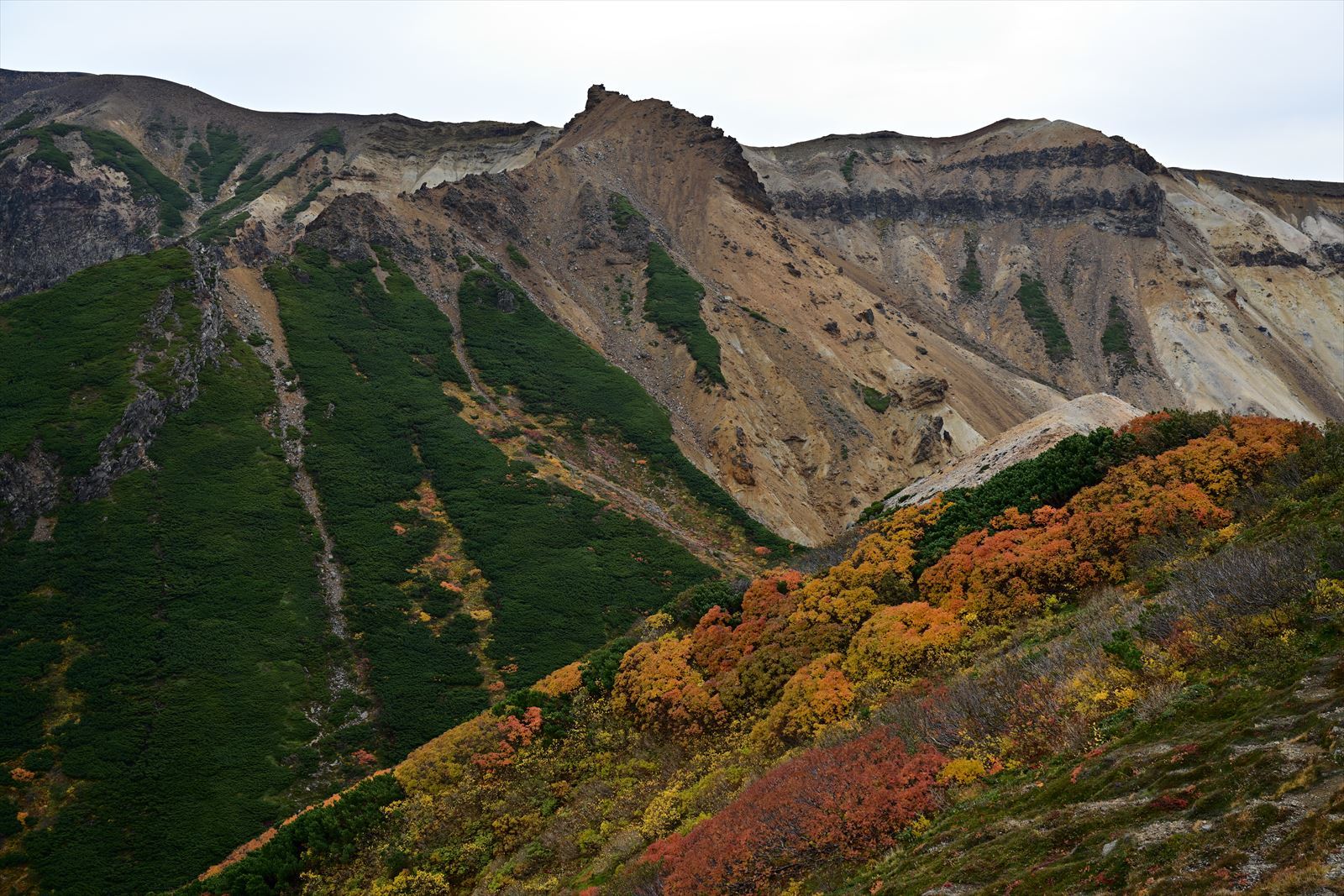 最高の紅葉！ 三段山　崖尾根コース　2020.10.4_a0145819_13213816.jpg