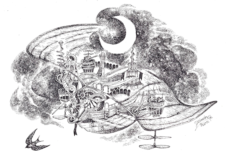 【氏峯麻里作品展〜星の航路】_a0017350_01400395.jpg