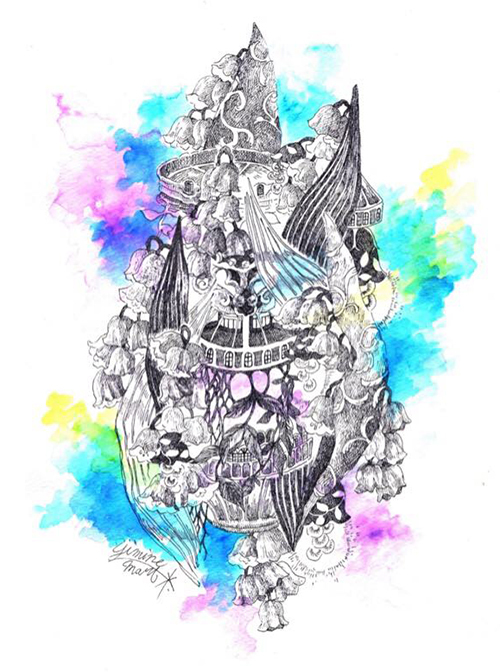 【氏峯麻里作品展〜星の航路】_a0017350_01400479.jpg