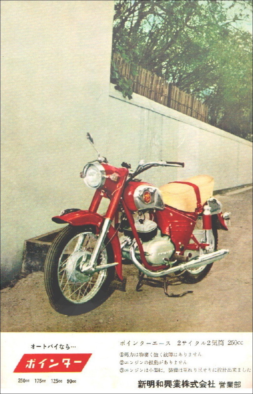 1958年二輪車・バイク広告集(110) ポインター号 : モーター