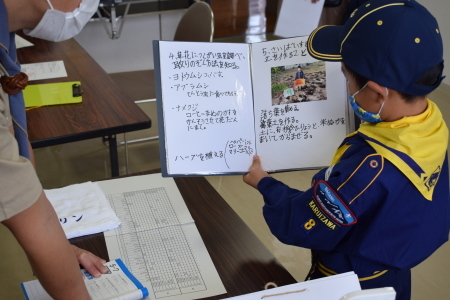 【カブ隊】10月チャレンジ章報告集会_c0221521_07422227.jpg