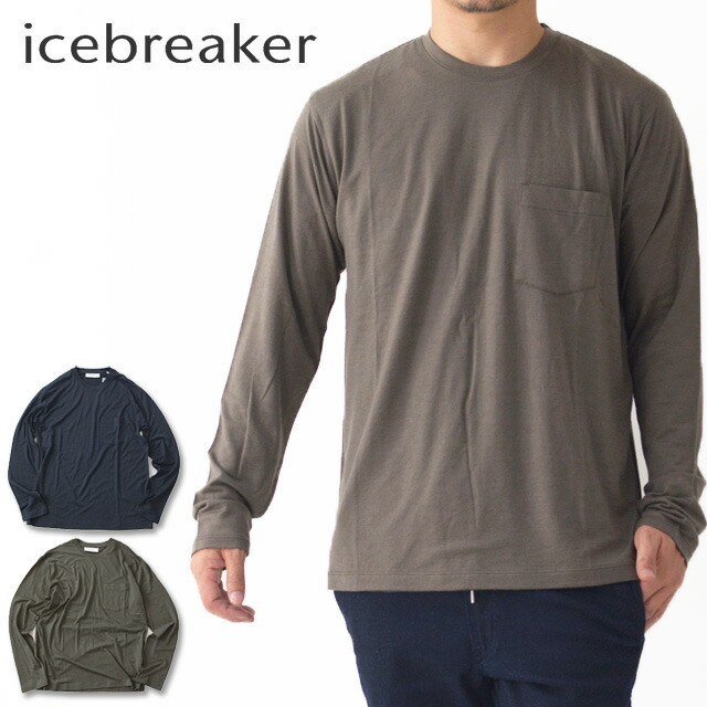 ICE BREAKER [アイスブレーカー] M TECH LITE LS POCKET CREWE [IT62005] テックライトロングスリーブポケットクルー MEN\'S _f0051306_13353982.jpg
