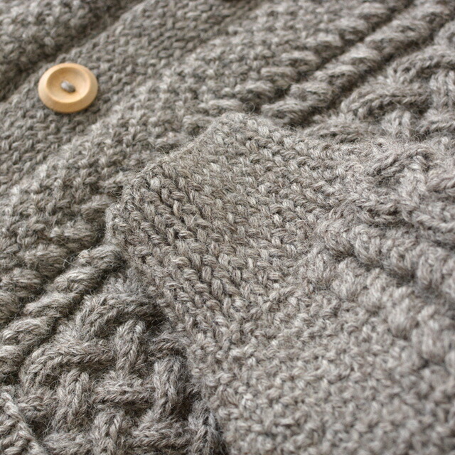 INVERALLAN [インバーアラン] CREW NECK CARDIGAN［4A］クルー