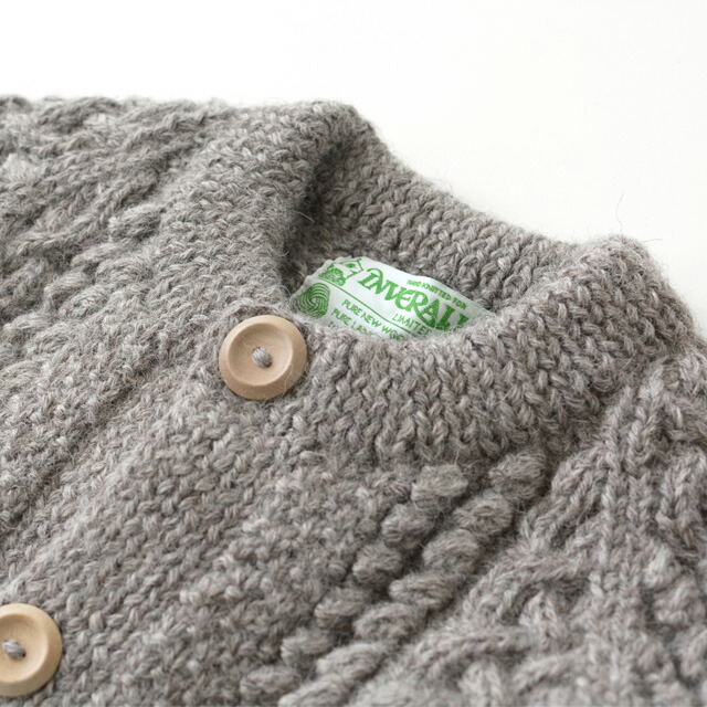 INVERALLAN [インバーアラン] CREW NECK CARDIGAN［4A］クルーネックカーディガン 襟なし MEN\'S/LADY\'S _f0051306_13455898.jpg