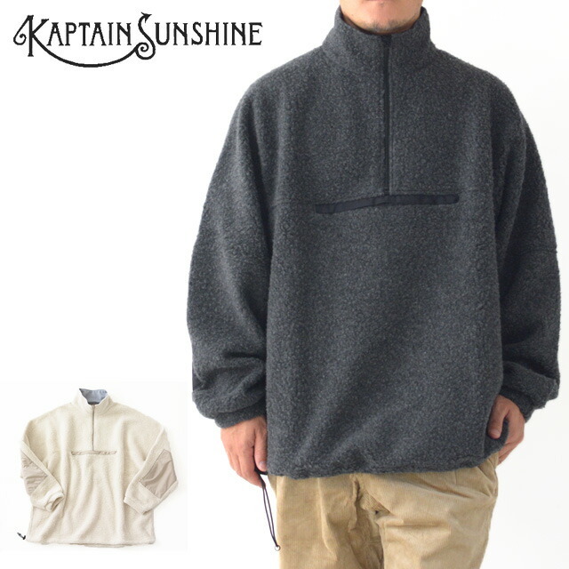 KAPTAIN SUNSHINE [キャプテンサンシャイン] Cashmere Fleece Highneck ...