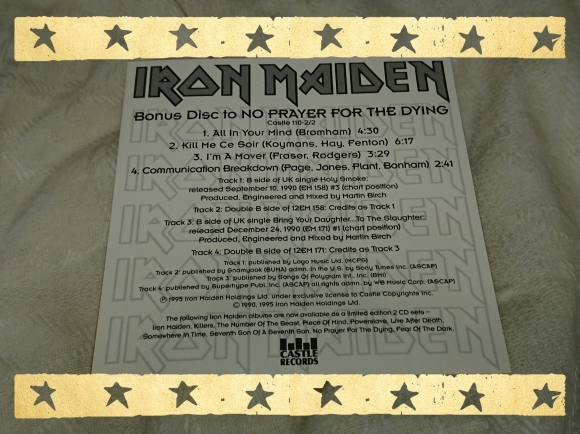 IRON MAIDEN / NO PRAYER FOR THE DYING_b0042308_01452685.jpg