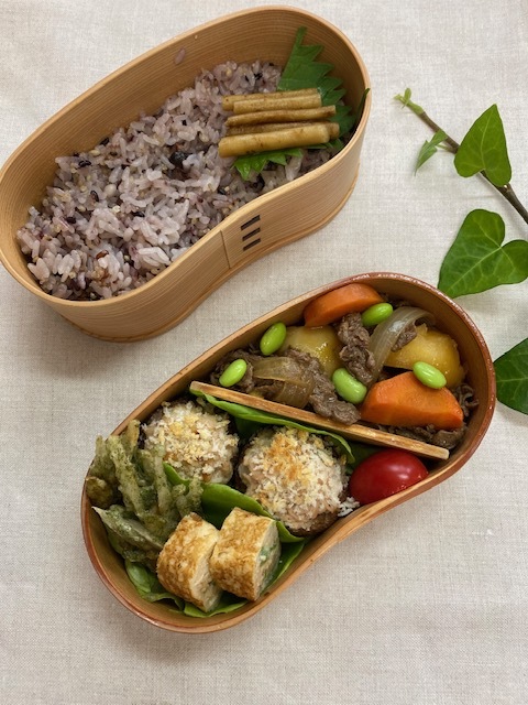 lunch box ×3 前日に準備しておくと・・・_a0165160_17035491.jpg