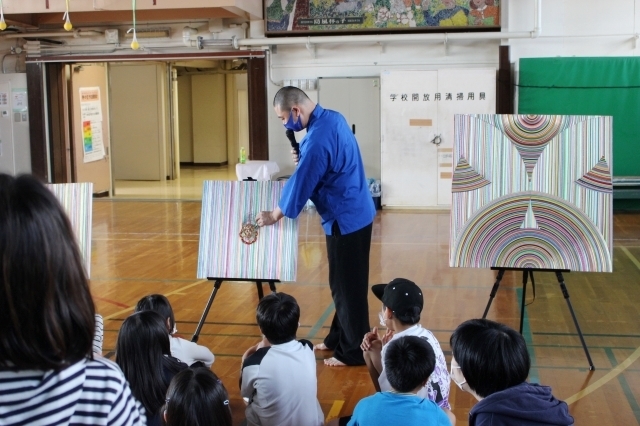 9月19日(土)　おとどけアート×新琴似北小学校×風間天心　6日目　その3_a0062127_12484001.jpg
