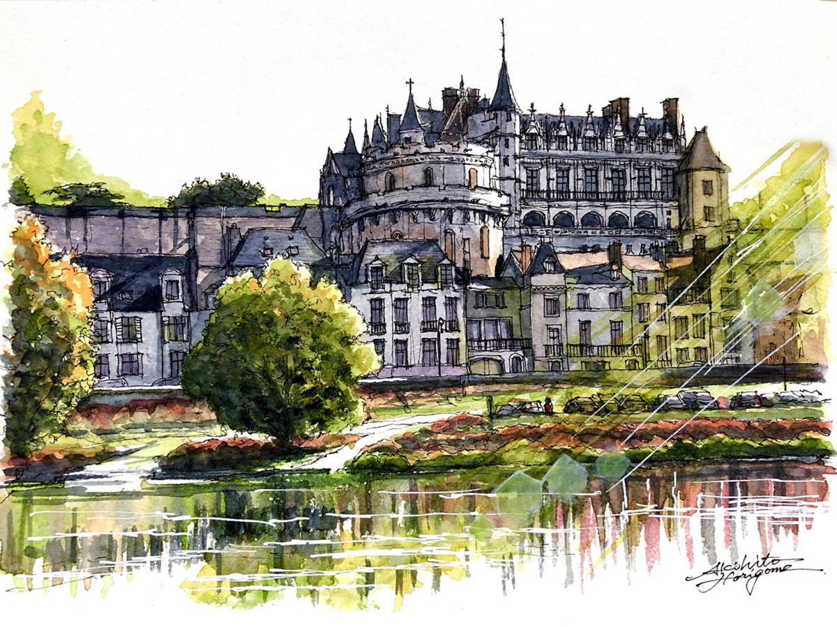 西洋アンティーク フランス 19世紀絵画 バルビゾン派 風景画