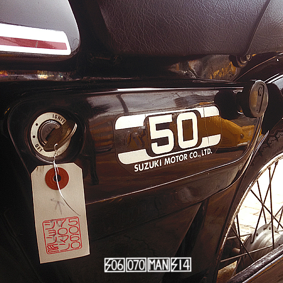 1970s Vintage SUZUKI K50 6V馬蹄型ヘッドライト トッツァン 1970s Vintage SUZUKI K50 6V馬蹄型ヘッドライト トッツァン