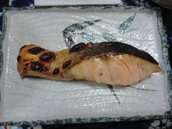 10/9 時鮭中辛塩焼納豆定食@自宅_b0042308_06560230.jpg
