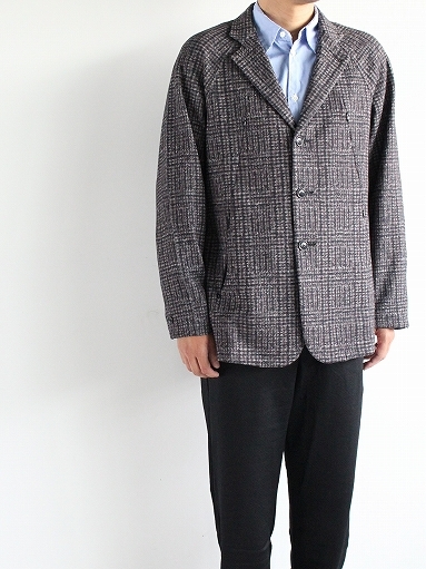 Needles Sportswear　Raglan Jacket - Blur plaid / Brown_b0139281_12493513.jpg