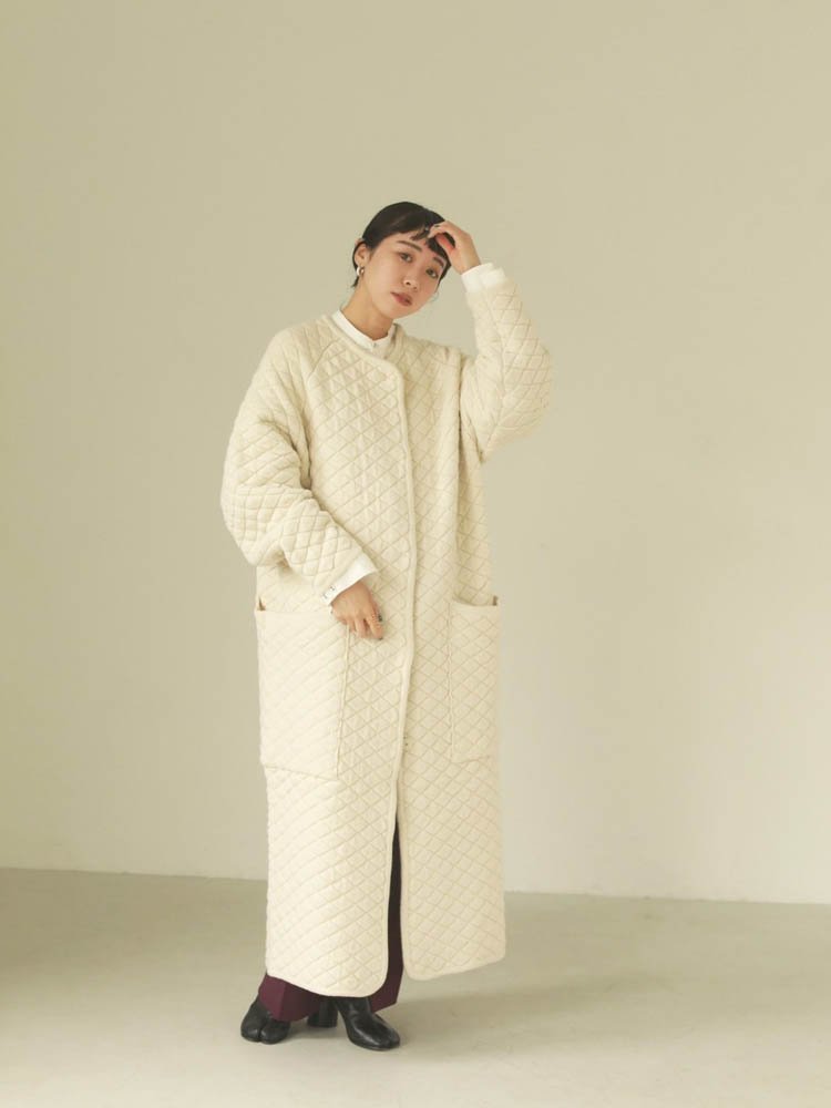 todayful  Quilting Knit Coat  38ECRU