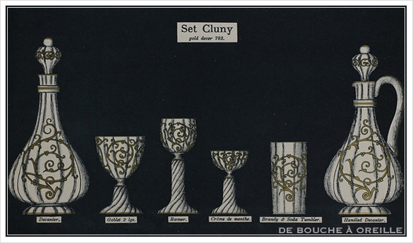サン・ルイ クリュニー Saint Louis \"Cluny\" その4 オールド バカラ グラス フランス アンティーク_d0184921_12330704.jpg