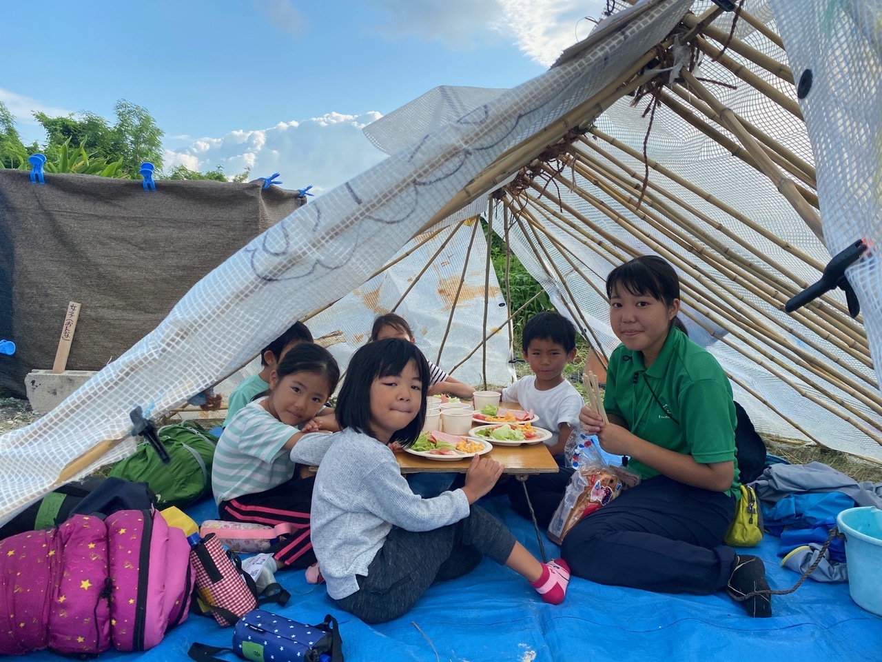 ひみつ基地キャンプ〔２日目〕ひみつ基地で迎えた2日目、今日は丸一日ものづくり。木を使った工作にチャレンジしました！　 #中城村_d0363878_20201308.jpeg