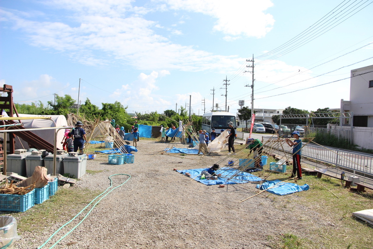 ひみつ基地キャンプ〔２日目〕ひみつ基地で迎えた2日目、今日は丸一日ものづくり。木を使った工作にチャレンジしました！　 #中城村_d0363878_20203375.jpeg