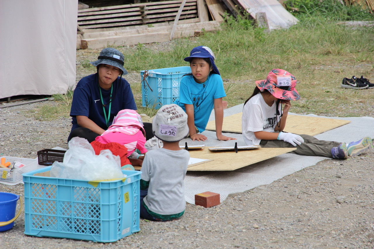 ひみつ基地キャンプ〔２日目〕ひみつ基地で迎えた2日目、今日は丸一日ものづくり。木を使った工作にチャレンジしました！　 #中城村_d0363878_20205312.jpeg