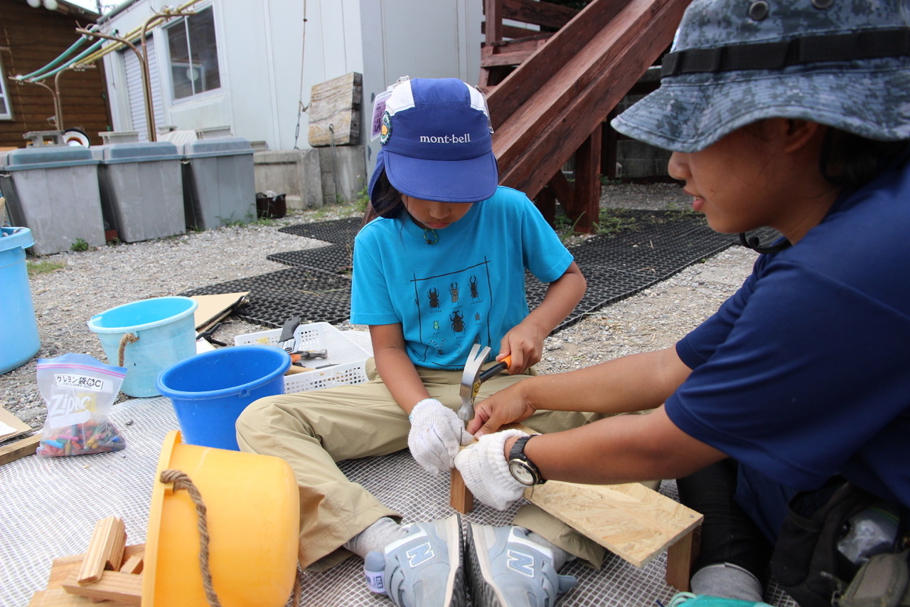 ひみつ基地キャンプ〔２日目〕ひみつ基地で迎えた2日目、今日は丸一日ものづくり。木を使った工作にチャレンジしました！　 #中城村_d0363878_20225916.jpeg