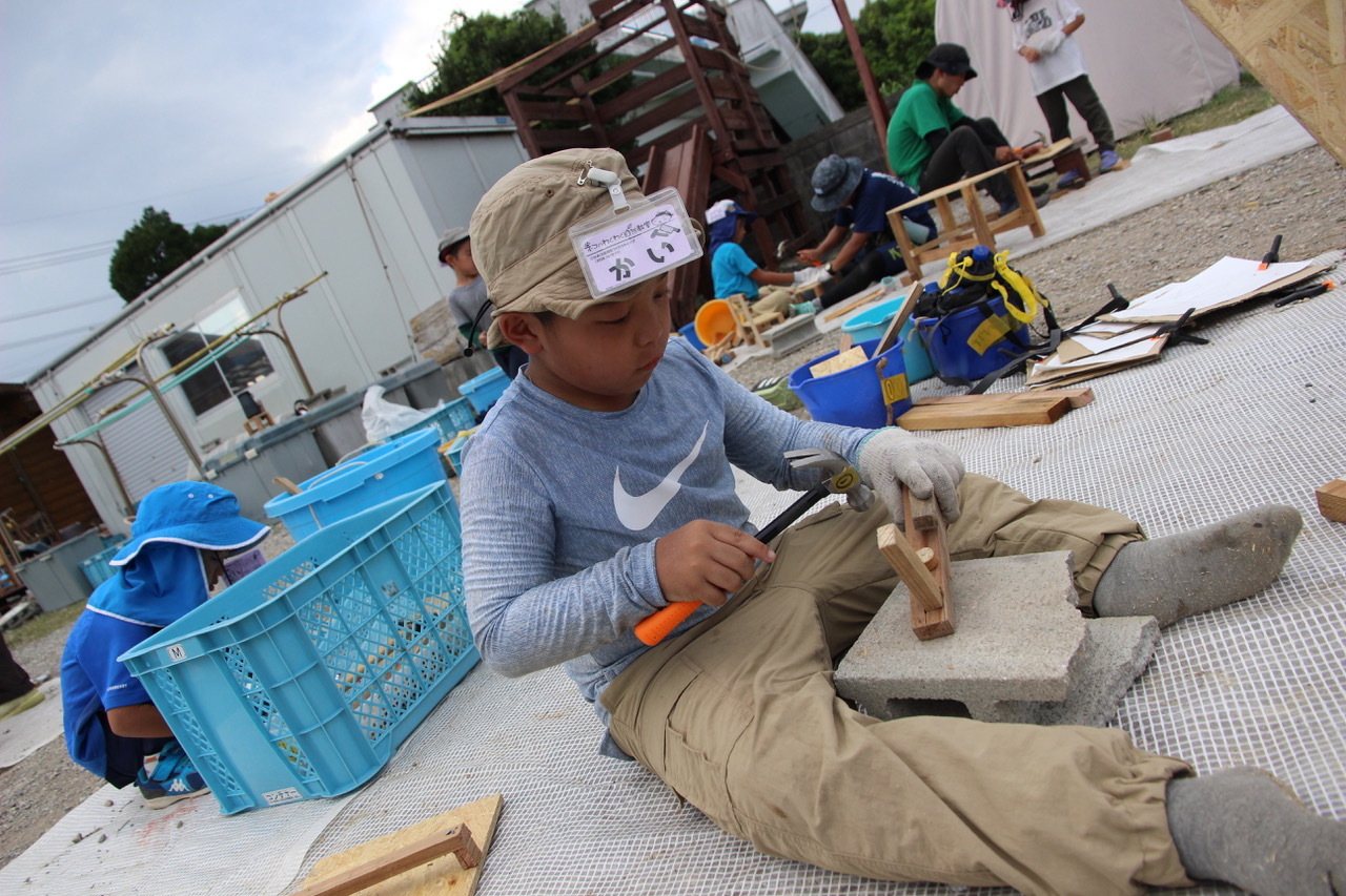 ひみつ基地キャンプ〔２日目〕ひみつ基地で迎えた2日目、今日は丸一日ものづくり。木を使った工作にチャレンジしました！　 #中城村_d0363878_20332088.jpeg