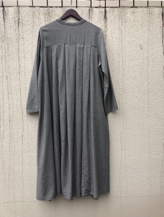 yuni◇千鳥柄マオカラーバックタックワンピース◇ : ＝ココリーネブログ=