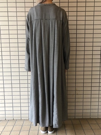 yuni◇千鳥柄マオカラーバックタックワンピース◇ : ＝ココリーネブログ=