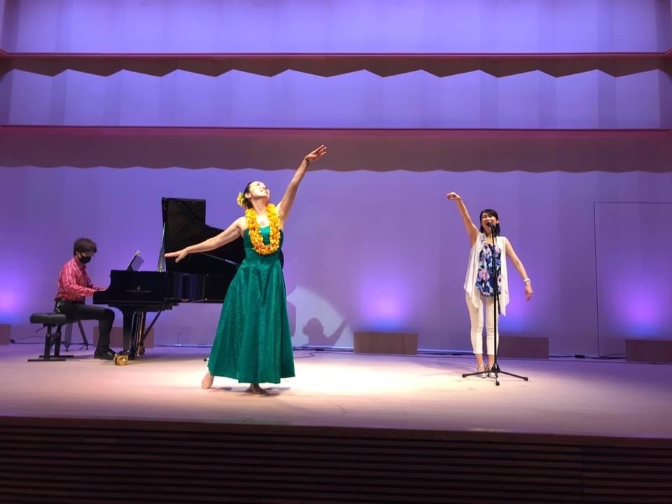 【フラダンサー有島加花復活の日】ミュージカル歌手とのオンラインコンサート「ミュージカルを楽しもう♪」@プラッツ習志野_e0397681_05590096.jpg