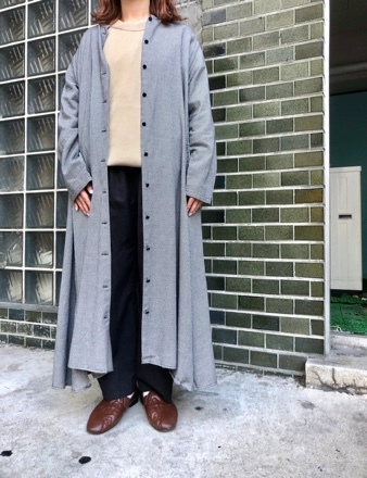 yuni◇千鳥柄マオカラーバックタックワンピース◇ : ＝ココリーネブログ=