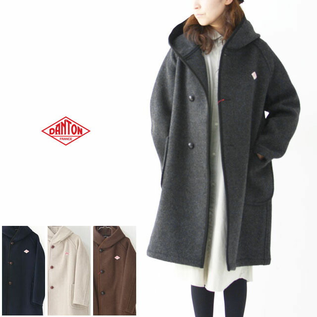 DANTON [ダントン] W\'s WOOL MOSSER COAT ウールモッサー コート[JD-8905WOM]フードジャケット・フードコート・ウールコート・LADY\'S_f0051306_13322894.jpg