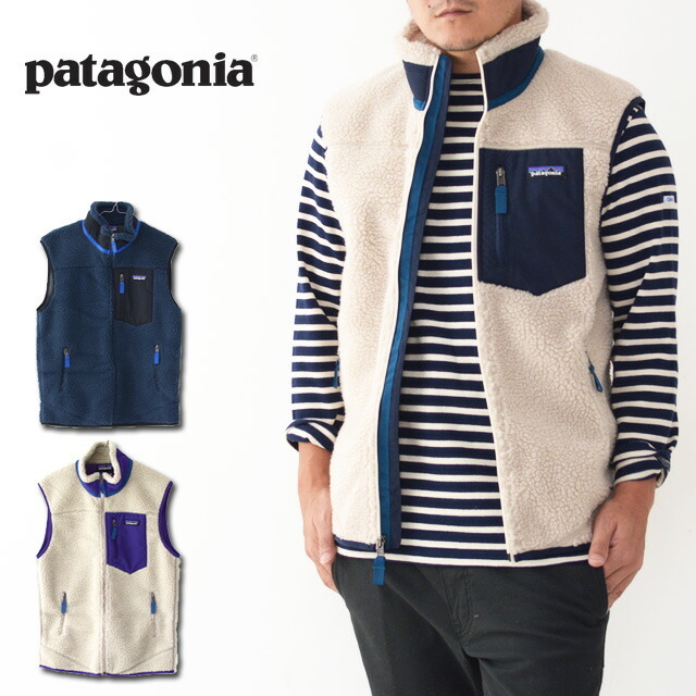 取り寄せ可 patagonia◇フリースベスト/S/23048FA17/ポリエステル/NVY