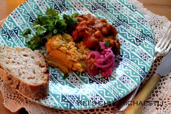 ひよこ豆とお茄子のインド風カレー Kei S Chuchichaestli