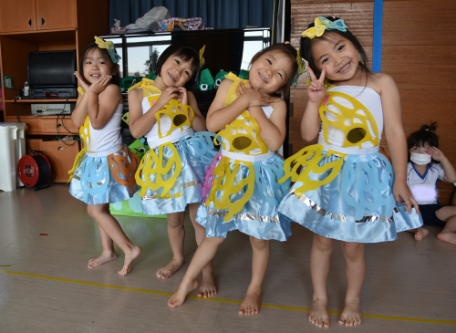 運動会へ向けて ダンスの衣装合わせ 10 14 水 大手幼稚園ブログ