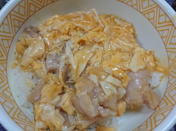 10/14夜勤明け サントリーからだを想うオールフリー、ベーコンエッグ、吉野家・親子丼@自宅_b0042308_17110141.jpg