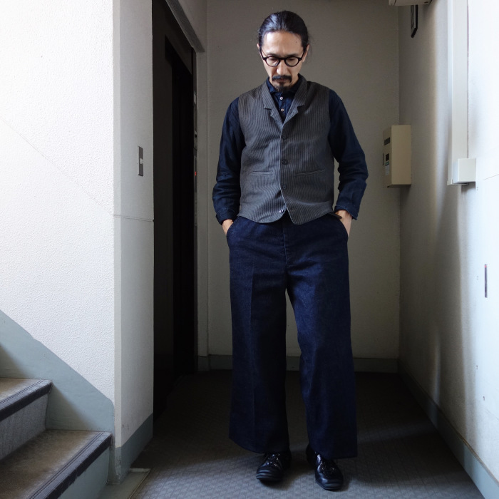 12月の製作 / classic wide denim trousers_e0130546_12374065.jpg