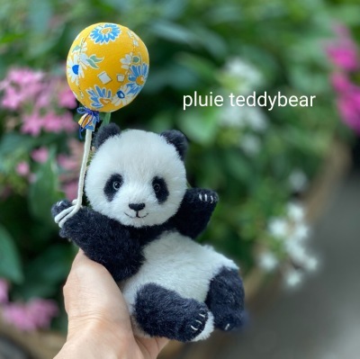 テディーベア 作家　Pluieさん作　パンダ テディーベア 作家Pluieさん作パンダ