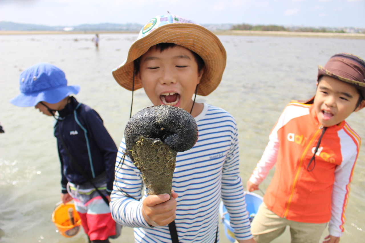 ネコクラブABC合同-06◆秋の干潟で収穫まつり(10/17)沖縄随一の干潟、泡瀬干潟で丸一日潮干狩りにチャレンジ。貝もカニもいっぱいで、お腹いっぱいになりました!_d0363878_00123213.jpeg
