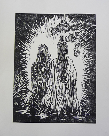 日本でアートを学ぼう” ③「木版画制作」(留学生絵画クラス前期/後期