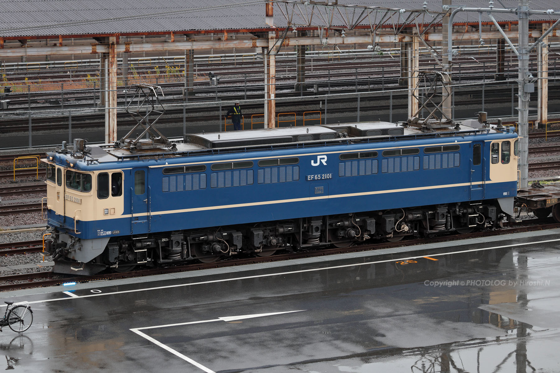 EF65-1105 ジャンク 2020/10/23 Fri. - 東海道貨物線 1155レPF代走 EF65 2101