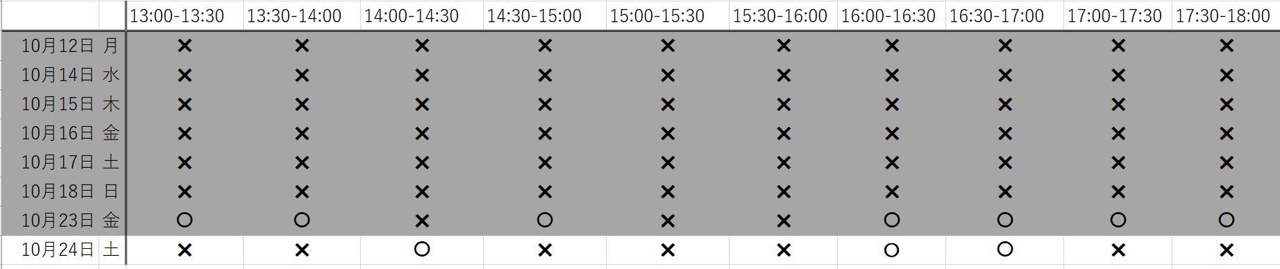 10月の試着デイご予約状況(10/23　20時更新）_d0380315_22373976.jpg