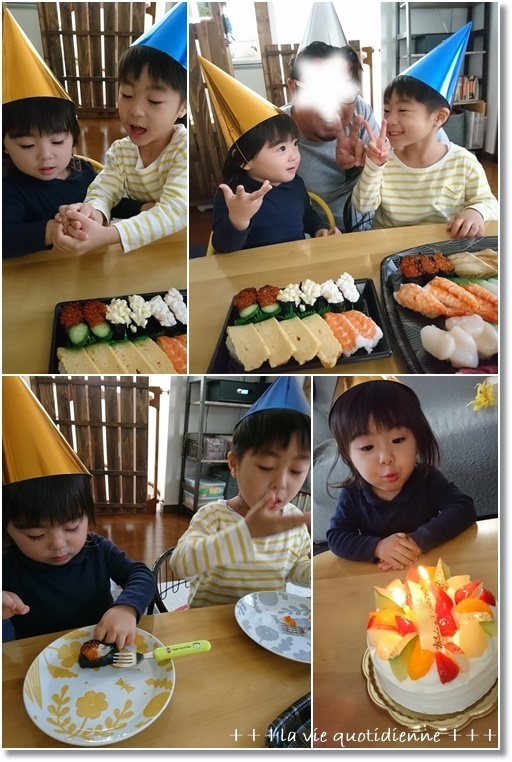 お誕生日フィーバーのモンブランづくし!と100均で揃えた姫の可愛いお誕生日写真_a0348473_05533131.jpg
