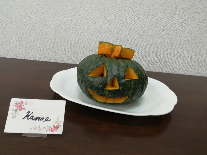 20/10/25 レッスン　ハロウィン　お化けカボチャ_f0129482_22115044.jpg